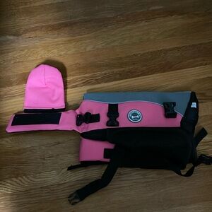 Vivaglory Ripstop Pink Dog Life Jacket